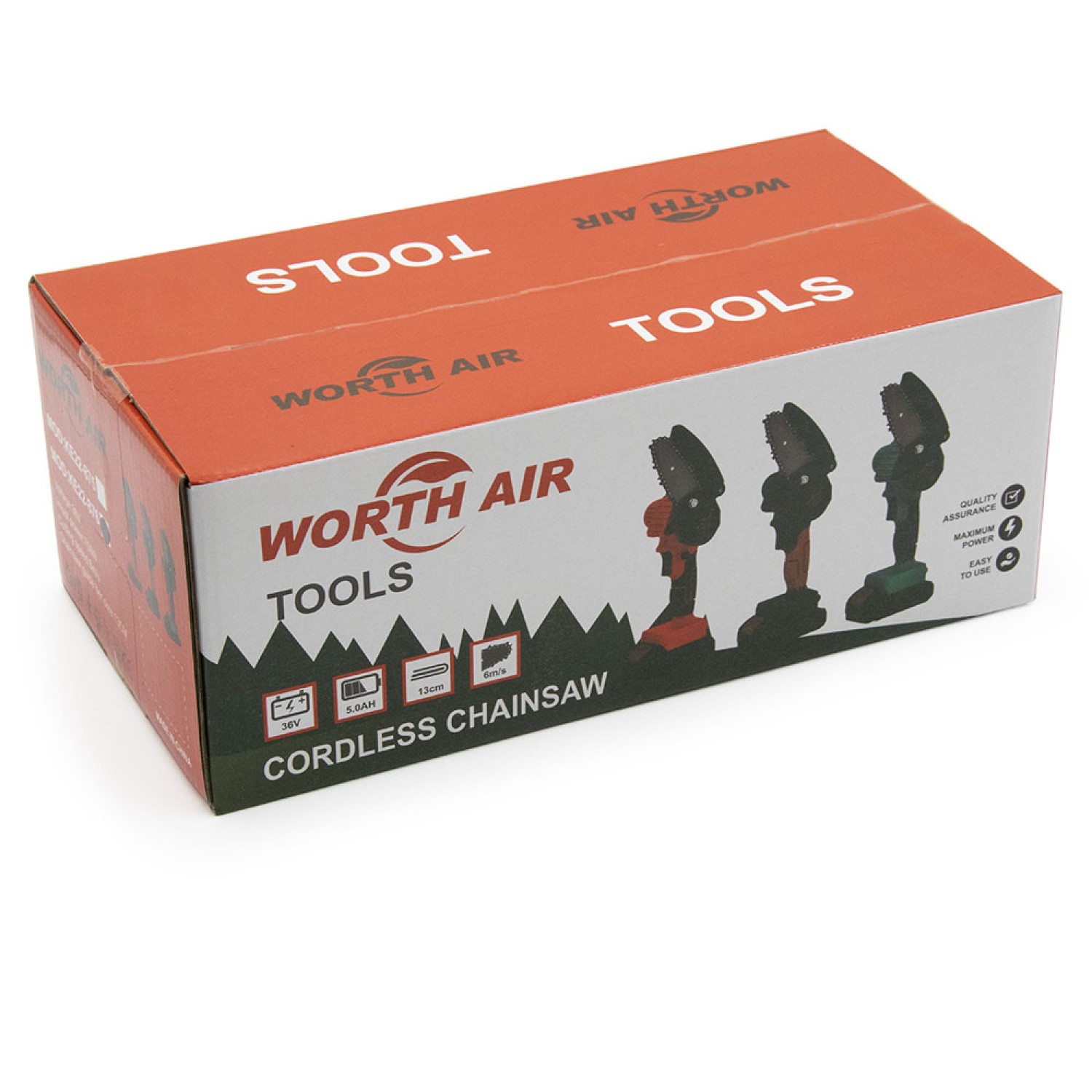 Worth Air Mini akkus láncfűrész ágvágó 6000 mAh 36V